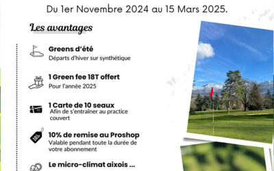 Abonnement spécial Hiver 2024/2025